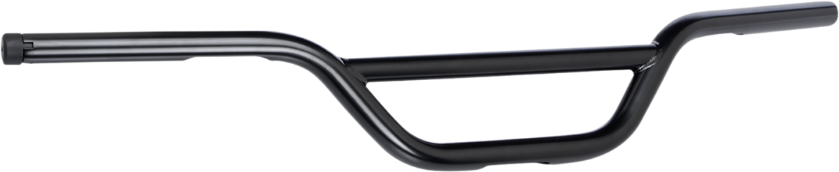 Black BILTWELL handlebar for Moto bikes, TBW model, with a sturdy metal design and textured grip surface.
