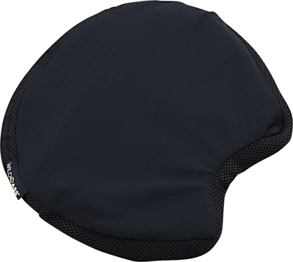 Bill's Exhausts Wild Ass Cushion Air Seat Lite saddle in black, designed for engine comfort and support.