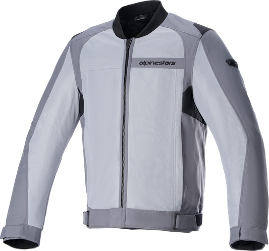 Alpinestars Luc V2 Air Gray motorcycle jacket in 2XL with protective features, stylish design, and lightweight breathable fabric.