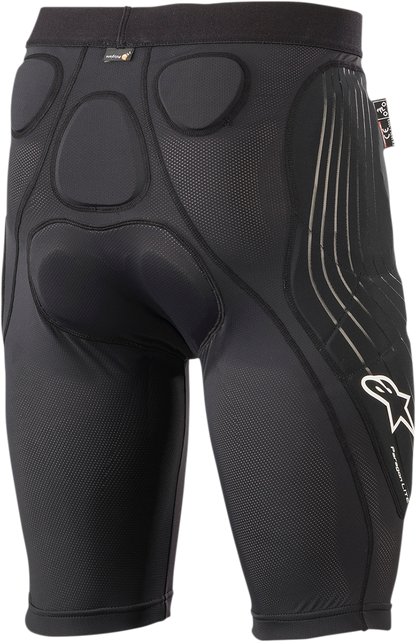Alpinestars Paragon Lite Shorts in black, US size 36, featuring lightweight fabric and sporty design for motorcycle riding comfort.