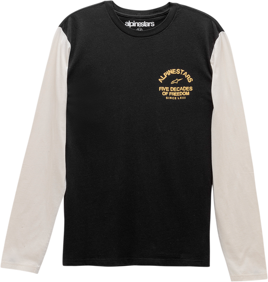 Black Bill's Exhausts Decades long-sleeve T-shirt in XL, featuring the AlpineStars logo and long-sleeve design.