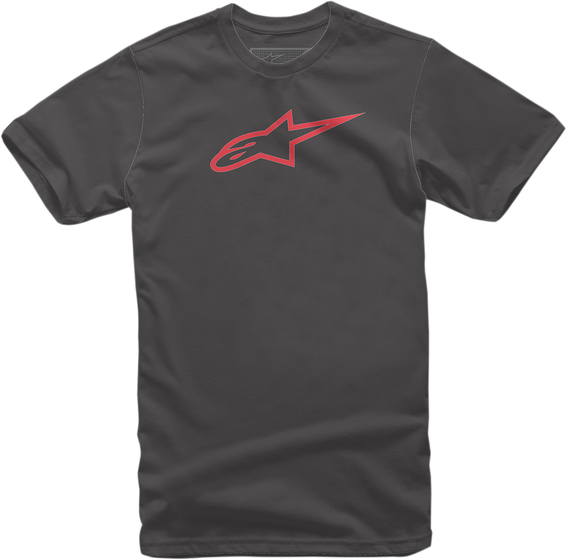 Black and red ALPINESTARS Ageless T-Shirt in large size, featuring the brand's logo and casual fit, shown in the product image.
