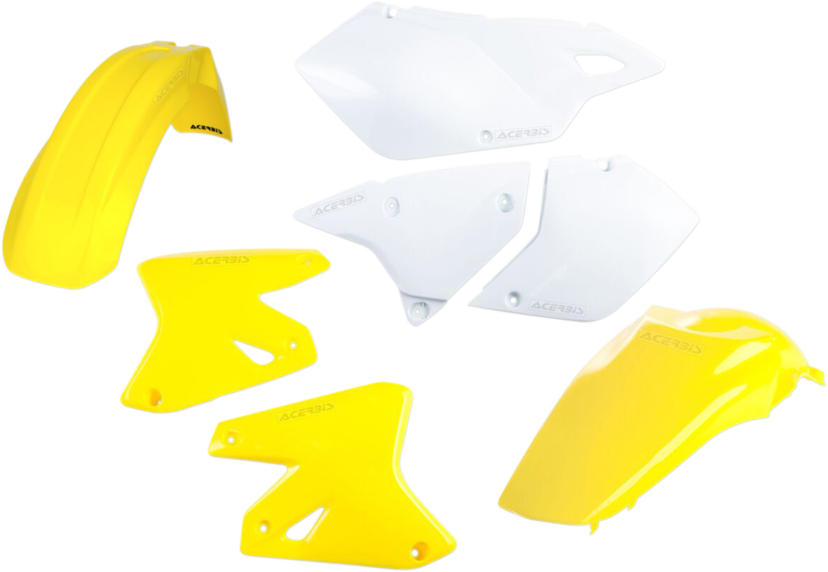 Acerbis OEM standard replacement body kit for motorcycles, shown in natural color, featuring durable plastic panels and parts.