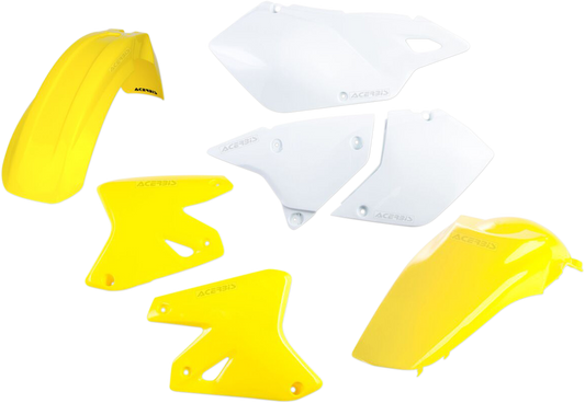 Acerbis OEM standard replacement body kit for motorcycles, shown in natural color, featuring durable plastic panels and parts.