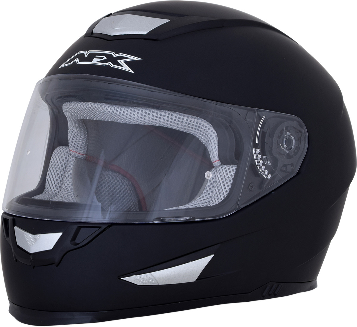 Matte black AFX FX-99 motorcycle helmet in XL size, featuring a sleek design with a secure fit and aerodynamic shape.