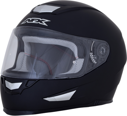 Matte black AFX FX-99 motorcycle helmet in XL size, featuring a sleek design with a secure fit and aerodynamic shape.