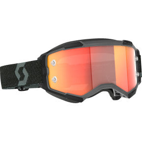Bill's Exhausts SCOTT Fury Goggle in black with orange accents, designed for engine protection and performance.