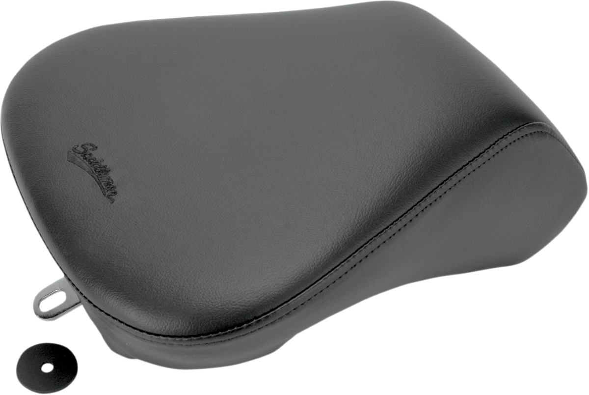Bill's Exhausts SADDLEMEN Touring Pillion seat for FLSTN 2006-2017 motorcycle, shown on a Harley-Davidson touring bike.