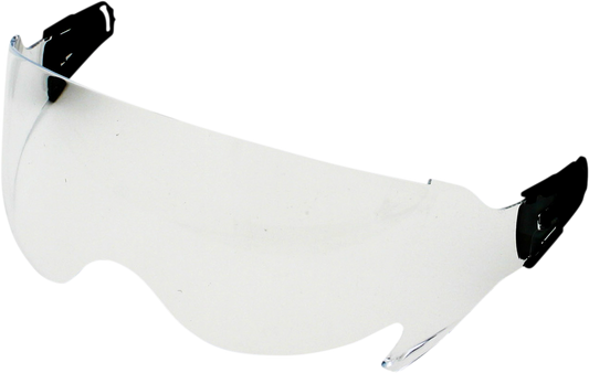 Clear protective inner shield for AFX FX-200 helmet by Bill's Exhausts, shown in image.