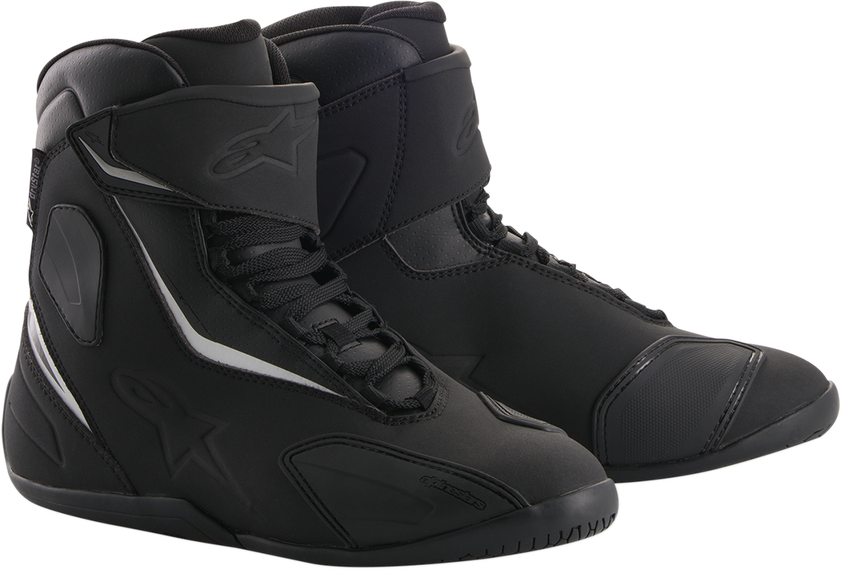 Alpinestars Fastback v2 black shoes in US 11.5, featuring sleek design, durable material, and racing-inspired style.