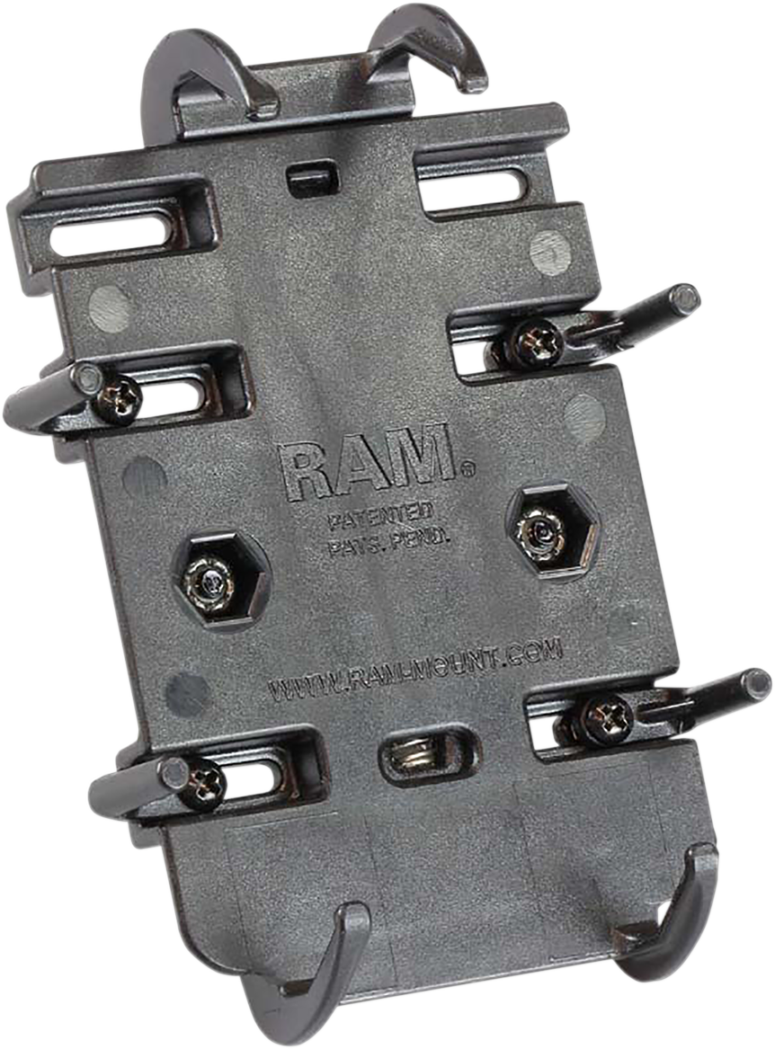 Universal RAM Mounts quick grip cradle for engine mounts, designed for secure and versatile attachment in automotive applications.