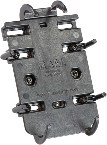 Universal RAM Mounts quick grip cradle for engine mounts, designed for secure and versatile attachment in automotive applications.