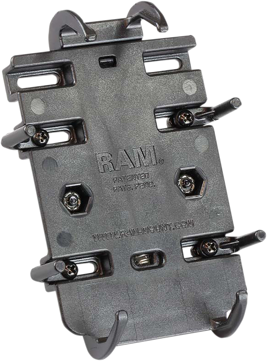 Universal RAM Mounts quick grip cradle for engine mounts, designed for secure and versatile attachment in automotive applications.