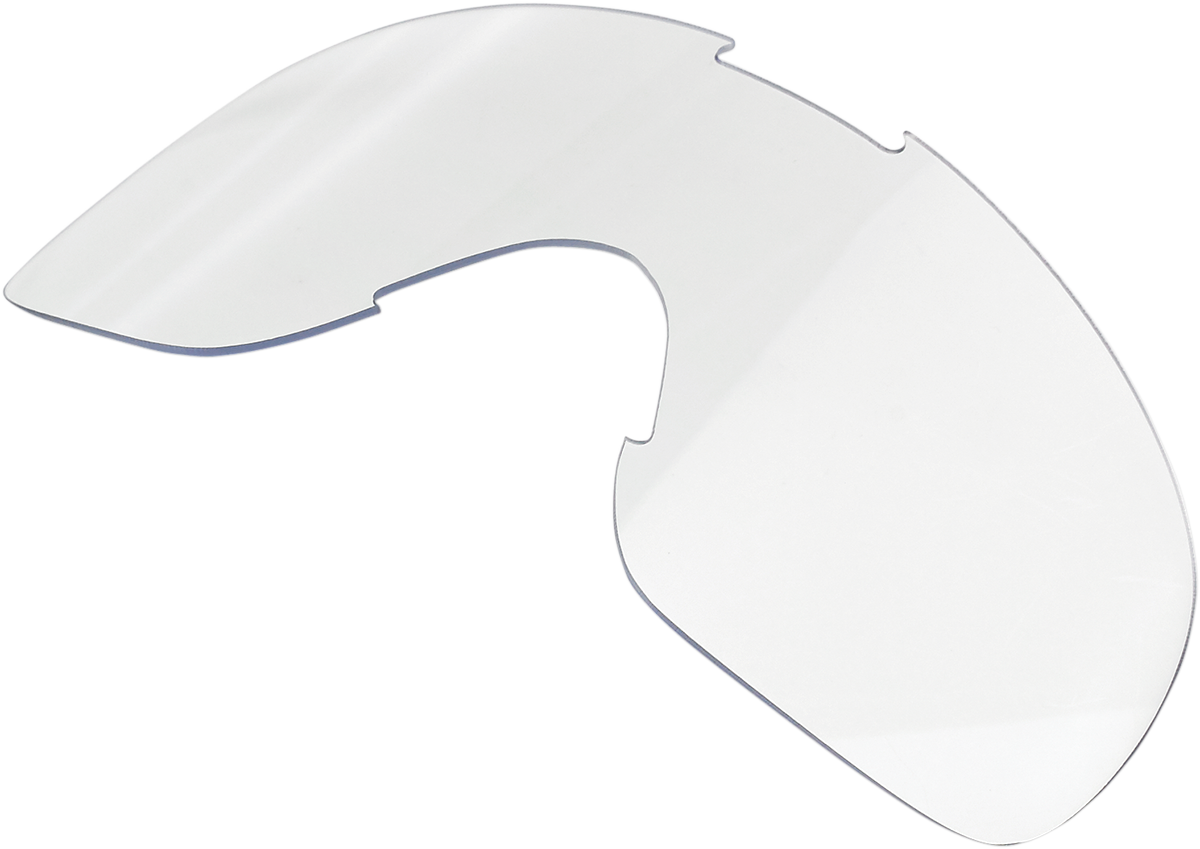 Clear BILTWELL Overland Goggle Lens by Bill's Exhausts, designed for motorcycle goggles, showing a transparent lens with subtle frame edges.