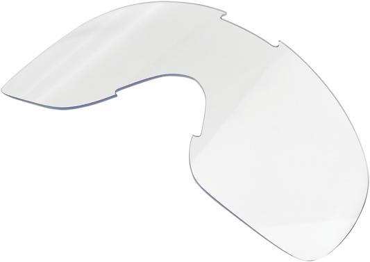 Clear BILTWELL Overland Goggle Lens by Bill's Exhausts, designed for motorcycle goggles, showing a transparent lens with subtle frame edges.