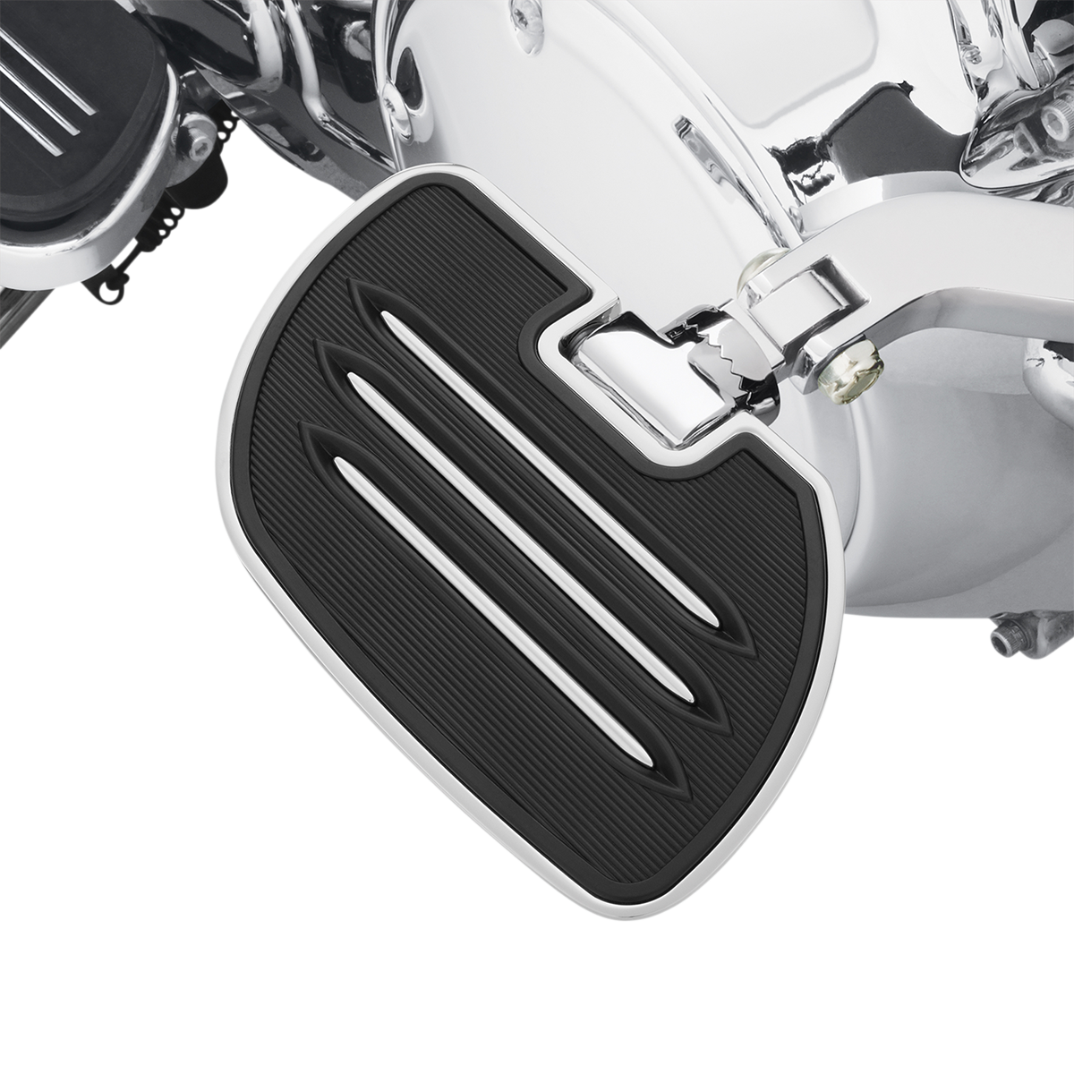 Bill's Exhausts SHOW CHROME Commander Highway Boards 21-913 engine component with chrome finish and detailed branding.