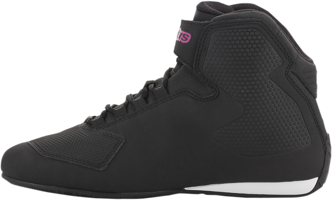 Alpinestars Women's Sektor Shoes in black and pink, US 6.5, featuring sporty design and durable construction.