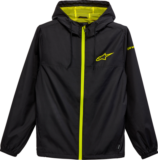 Black ALPINESTARS Treq Jacket, medium size, featuring stylish design and durable fabric, shown on a plain background.