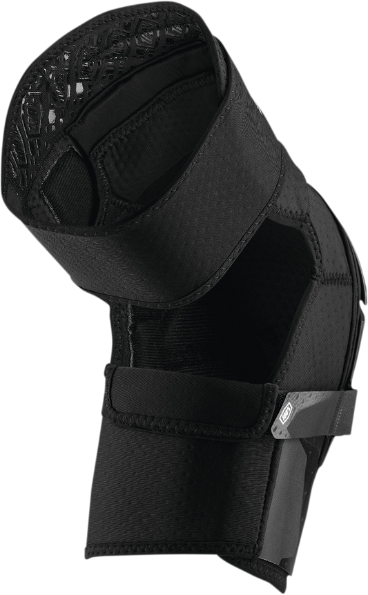 Black Bill's Exhausts 100% Fortis Knee Guards in S/M size, featuring padded protective design for knee support and mobility.