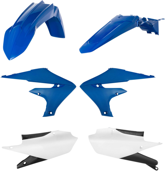 Acerbis standard replacement body kit for OEM '18 motorcycle, showing assembled plastic panels in black with brand branding.