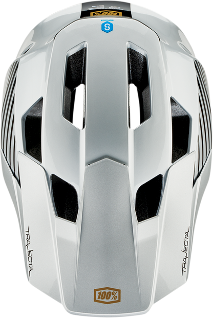 100% Trajecta Helmet - Fidlock - Ranelagh - Silver - Large 80003-00015 - Howling Moto