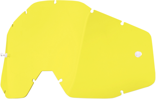 100% Accuri/Strata/Racecraft Lens - Yellow 51001-004-02 - Howling Moto