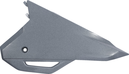 Gray metallic ACERBIS side panels for motorcycle body, featuring a sleek design with visible mounting points.