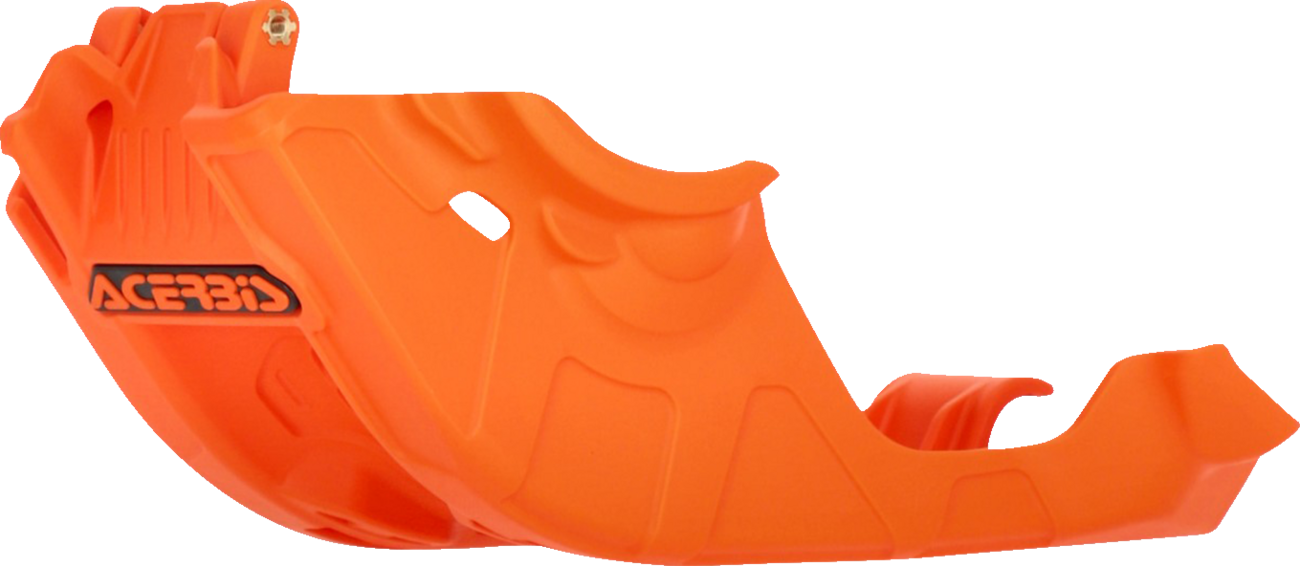 Acerbis OEM orange skid plate for 2016 XC-W 150 motorcycle, body part designed for off-road protection.