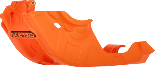 Acerbis OEM orange skid plate for 2016 XC-W 150 motorcycle, body part designed for off-road protection.