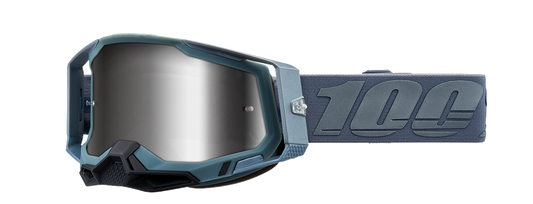 100% Racecraft 2 Goggles - Battleship - Silver Mirror 50010-00017 - Howling Moto