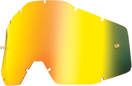 100% Accuri/Strata/Racecraft Lens - Gold Mirror 59006-00001 - Howling Moto