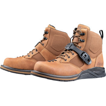 Brown ICON Superduty6 safety toe boots with sturdy construction and rugged design, size US 7, by Bill's Exhausts.