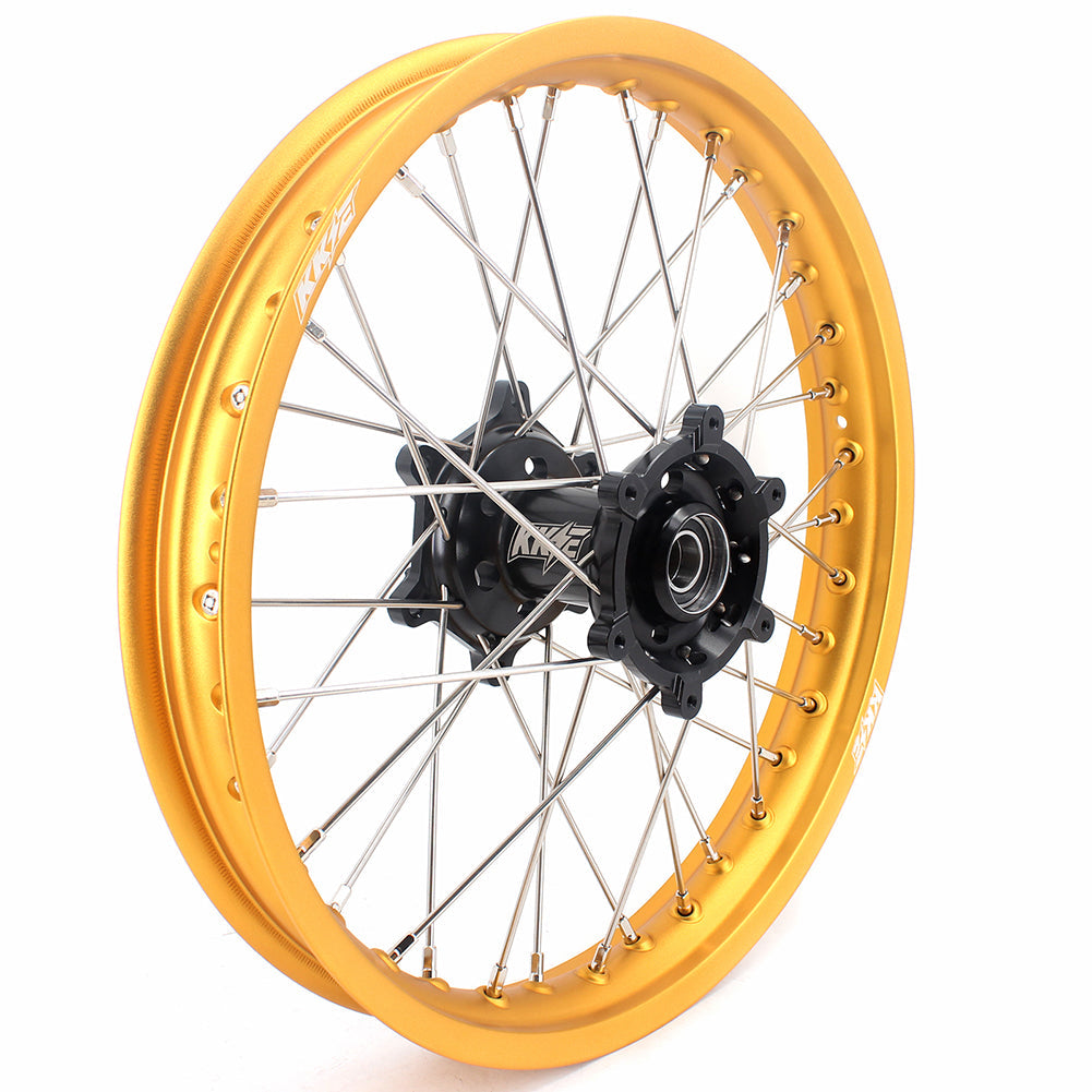 KKE 21 & 19 Dirt Bike Gold Rims for Suzuki RM125 2001-2007 RM250 2008 - Howling Moto