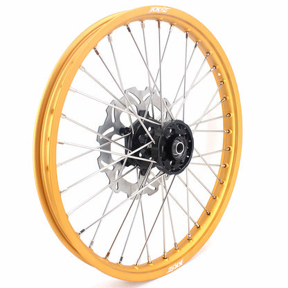 KKE 21 & 19 MX Gold Rims for Suzuki RM125 RM250 1996-2000 Black Hub - Howling Moto