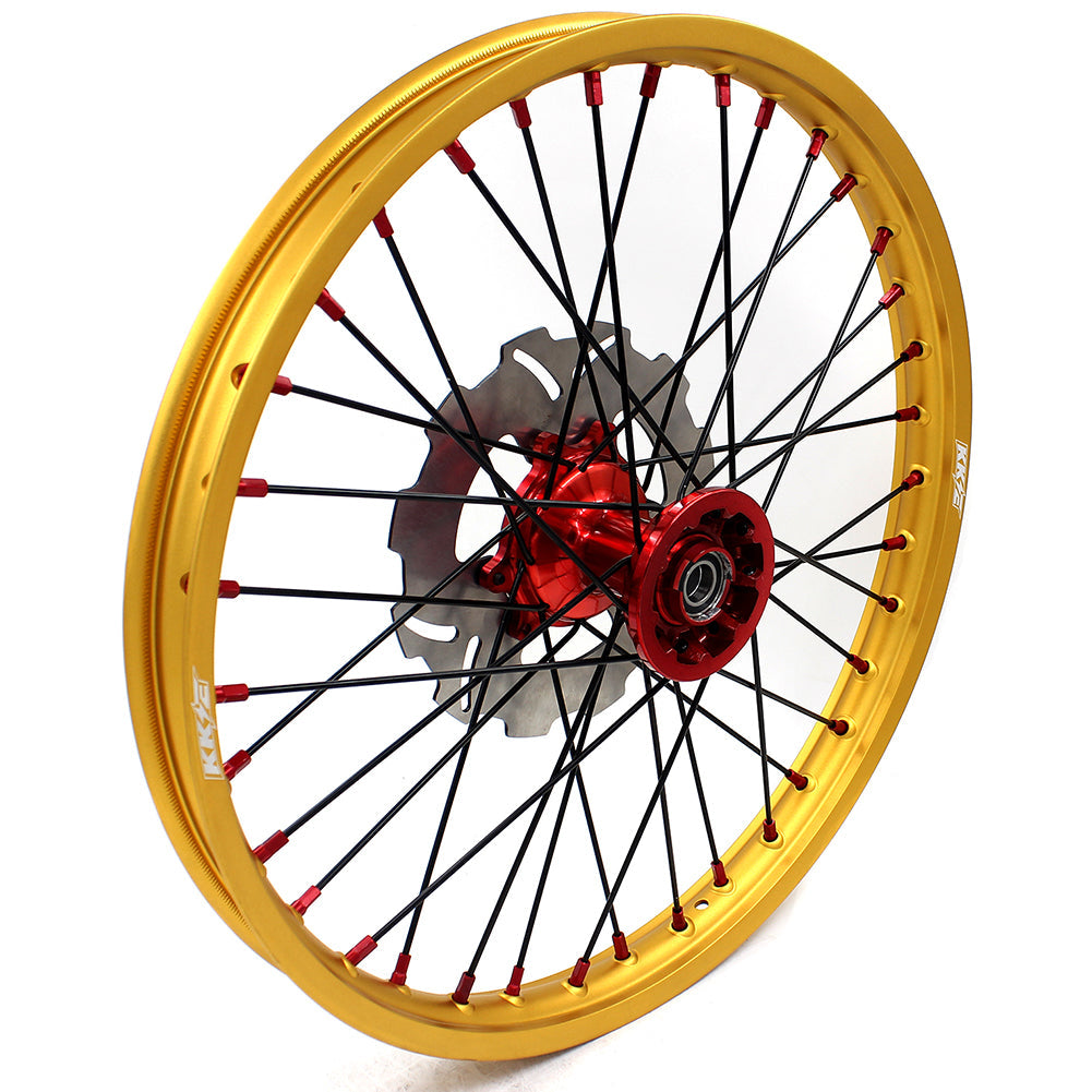 KKE 21inch 19inch Dirt Bike Wheels With Gold Rims For HONDA CRF250R CRF450R CR125R CR250R 2002-2013