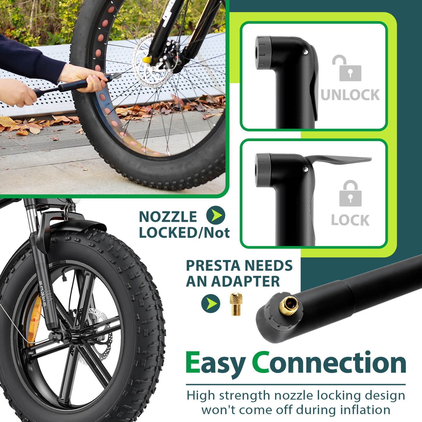 Hycline Mini Hand Pump for bicycles, 120 PSI, compact portable bike pump with pressure gauge and durable construction.