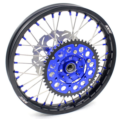 KKE 21 18 Rims for Yamaha WR250F 2001-2016 WR450F 2003-2015 Blue Nipple 250mm/245mm - Howling Moto
