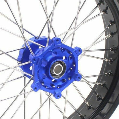KKE 17Inch KX250F KX450F 2006-2021 For KAWASAKI Supermoto Alloy Wheels Rim Blue - Howling Moto