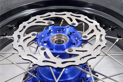 KKE 3.5/4.25*17inch CUSH DRIVE Supermoto Wheels For YAMAHA YZ125 YZ250 YZ450FX YZ250F YZ450F WR450F Tires - Howling Moto