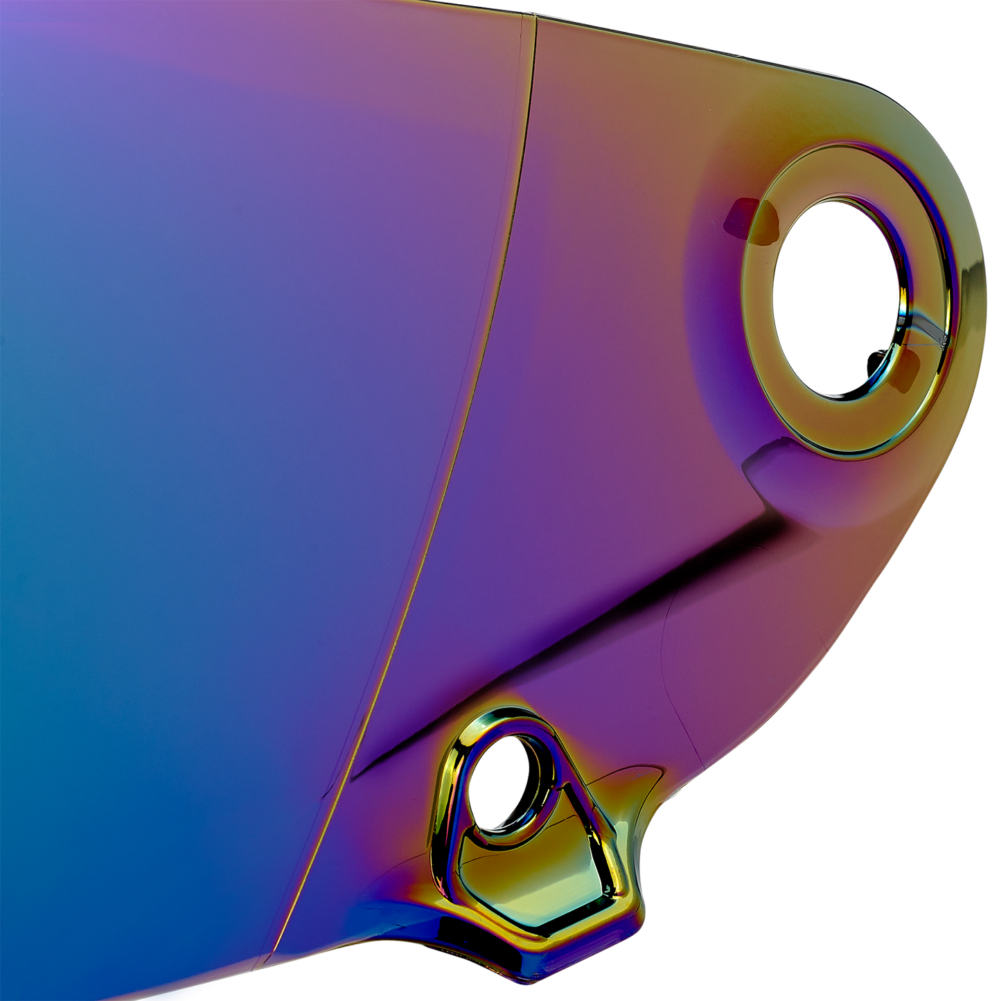 BILTWELL Lane Splitter Gen 2 Helmet Shield with Rainbow Mirror finish, motorcycle helmet parts by Bill's Exhausts.
