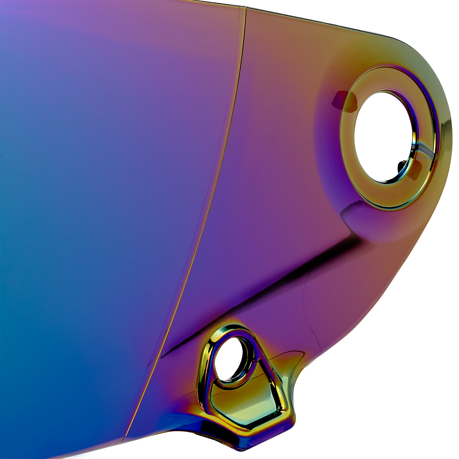 BILTWELL Lane Splitter Gen 2 Helmet Shield with Rainbow Mirror finish, motorcycle helmet parts by Bill's Exhausts.