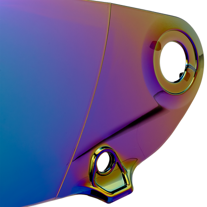 BILTWELL Lane Splitter Gen 2 Helmet Shield with Rainbow Mirror finish, motorcycle helmet parts by Bill's Exhausts.