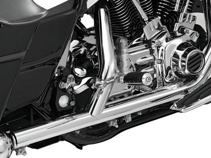 Kuryakyn 2-inch adjustable lockable offsets with male mount adapter in chrome for motorcycle handlebars.
