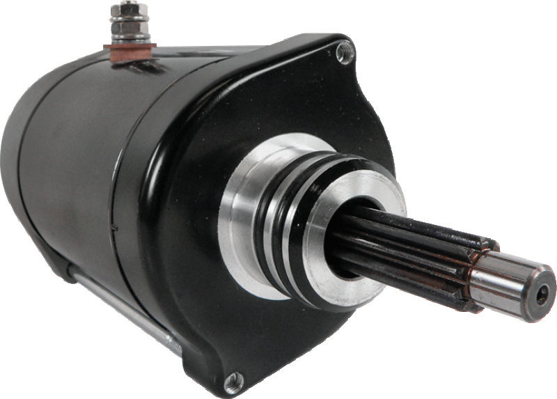 QuadBoss 2012 Polaris RZR XP 4 900 motor starter part #463737, close-up of the replacement starter for off-road vehicle.