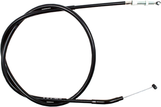 Black vinyl clutch cable by MOTION PRO, model 04-0261, designed for improved motorcycle clutch performance.