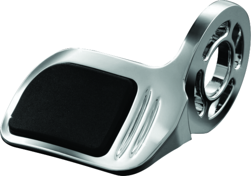 Chrome Kuryakyn Contoured ISO Throttle Boss for GL1800 motorcycle, providing enhanced comfort and precise control.