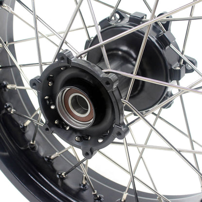 KKE 2.5*19/4.25*17 CUSH Drive Supermoto Wheels Set for KTM 990 950 Adventure 2003-2015