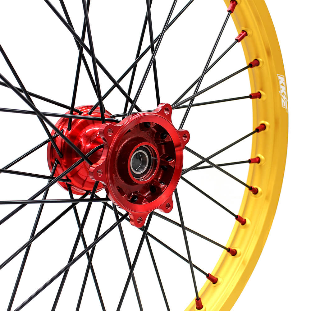 KKE 21inch 19inch Dirt Bike Wheels With Gold Rims For HONDA CRF250R CRF450R CR125R CR250R 2002-2013
