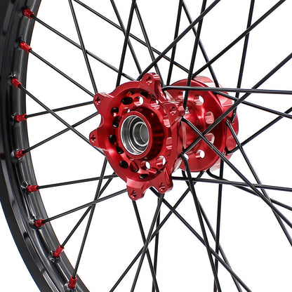 KKE 21in. 19in.  or 21in. 18in. Motorcycle Spoked Wheels Rims For HONDA CRF250R 2004-2013 CRF450R 2002-2012 - Howling Moto