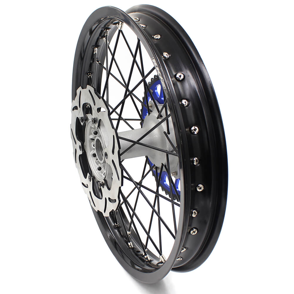 KKE 21 & 19 Casting MX Wheels for YAMAHA YZ250F 2001-2021 YZ450F 2003 Silver - Howling Moto